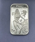 1984 Holiday Beauties Valentine's Day Ltd Edition 1 Troy oz .999  Fine Silver