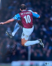 Paolo Di Canio Hand Signed West Ham United 11x14 Photo ACG Auth AG135369