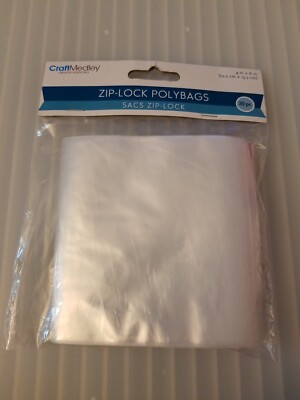Craft Medley  4'' x 6''  Zip-Lock Closure PolyBags RESEALABLE 