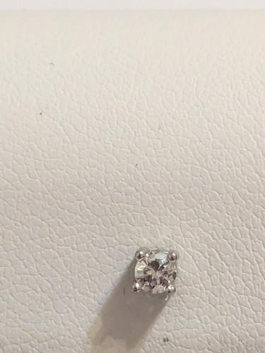 Sterling Silver 925 Glass Prong Set Stud Earrings. Classic. 1/8". Small - Picture 10 of 12