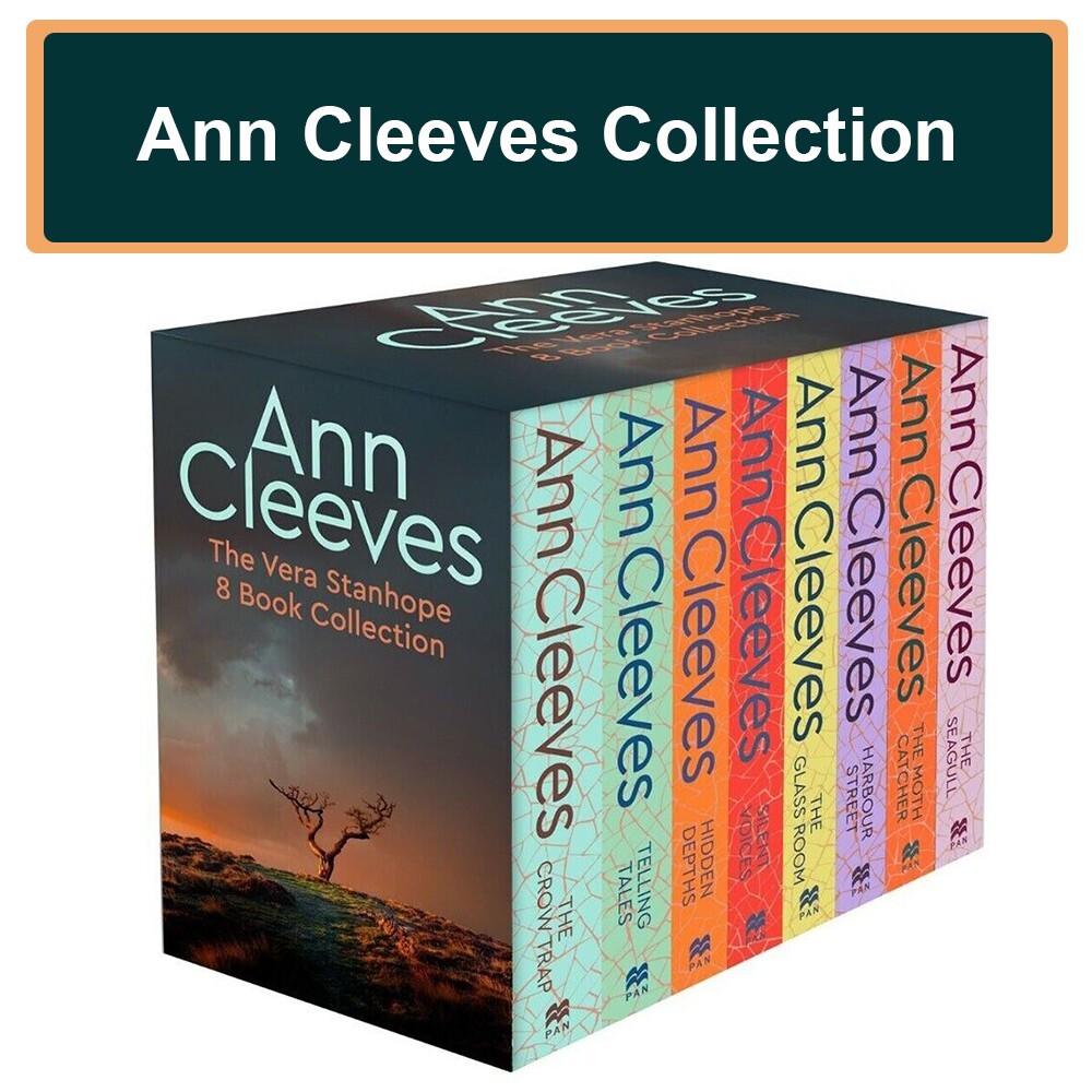 Vera Stanhope Series 8 Books Collection Set by Ann Cleeves Telling Tales,Harbour