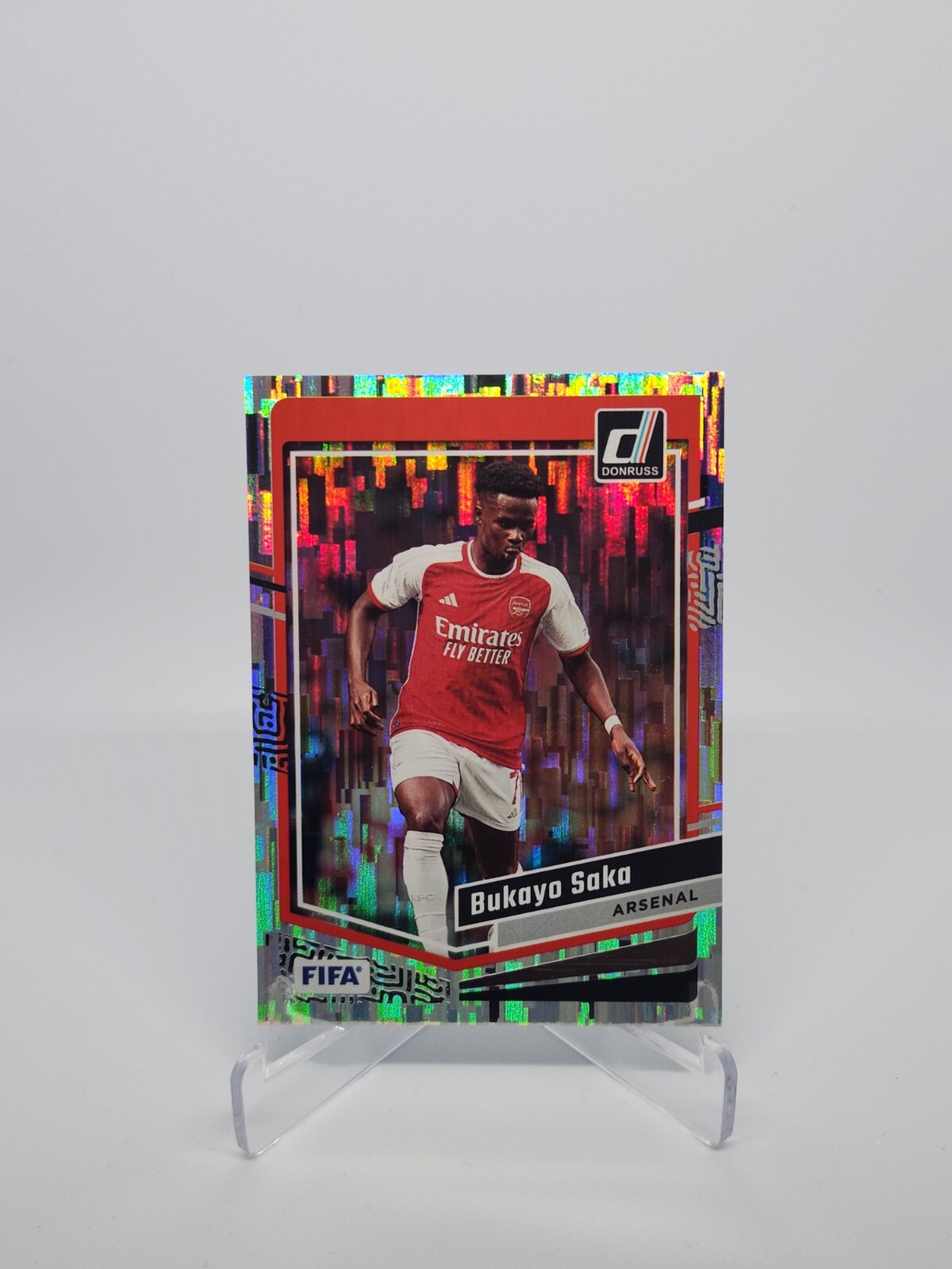 2023-24 Panini Donruss Soccer Silver Flash Foil Bukayo Saka #72 Arsenal
