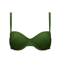 NWOT Cuup Size 8 Seaweed The Balconette Swim Top UPF 50 Protection Underwire