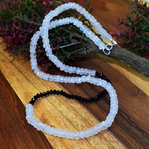 Garden Of Stephen Black Spinel Multi-Strand Necklace In Sterling Silver With Bla