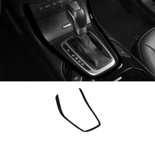 Car Gear Shift Panel Trim Frame Cover 1PCS For Ford Edge 2015-2018 Bright Black