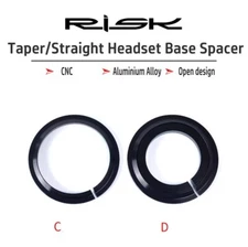 Risk Straight/Taper Headset Base Spacer Bike 1.5inch/ 28.6mm Fork Bicycle Parts