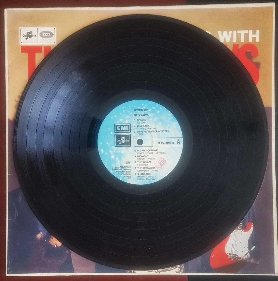 THE SHADOWS  "MEETING WITH THE SHADOWS "  FIRST PRESS LP RECORD - Image 3 of 4