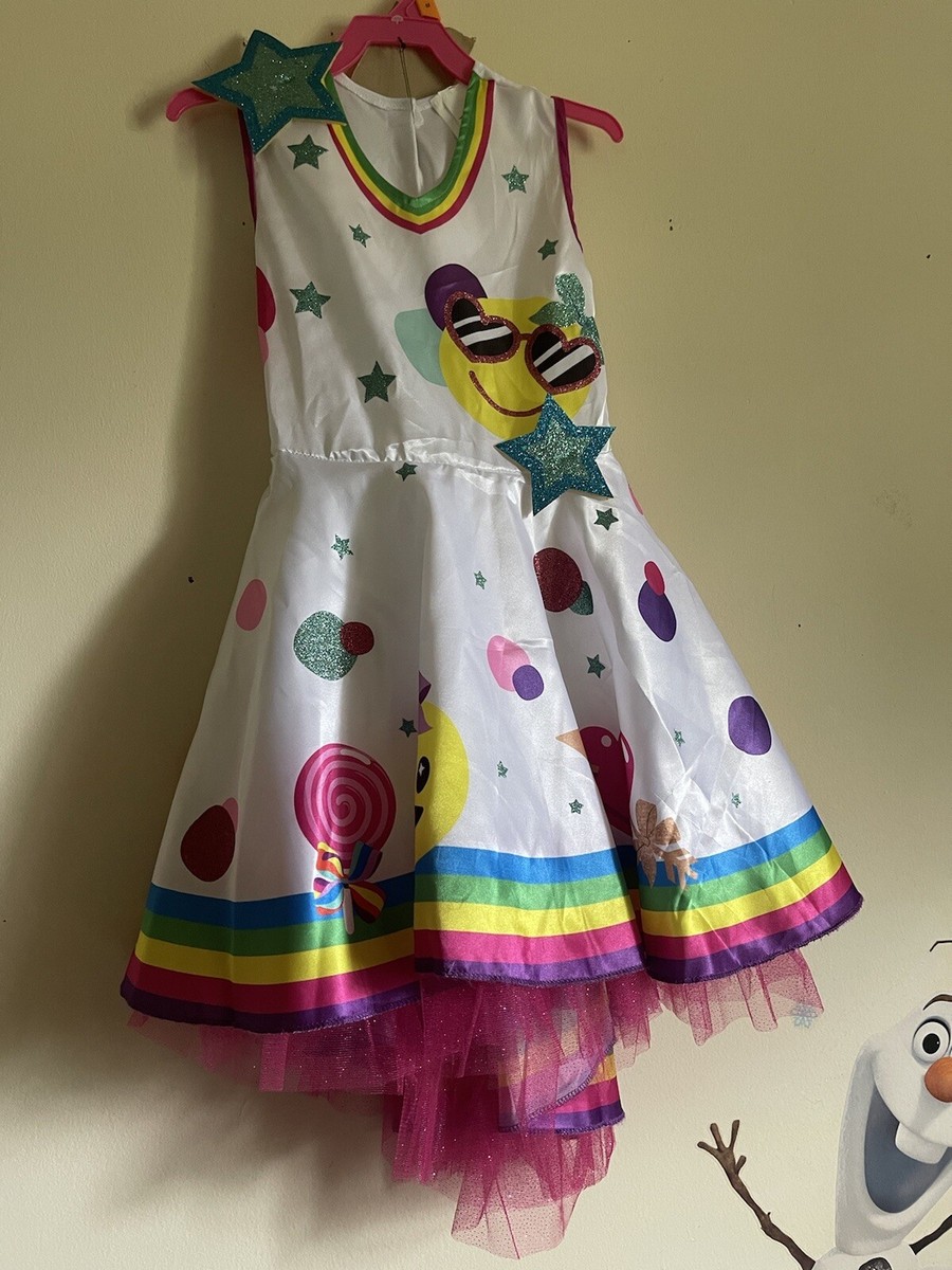 emoji birthday dress Nickelodeon JoJo Siwa Girls Smiley Halloween Costume Size Medium Halloween costume