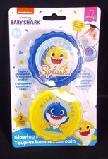 Baby Shark Glowing Light Up Bath Spinners 2 pack NEW