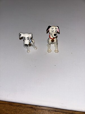 Vintage 101 Dalmations Pongo & Perdita PVC 3 Inch Figure Germany Bullyland