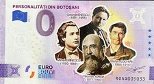 Ticket 0 Euro Personalities from Botosani Romania Color 2023 Various Number