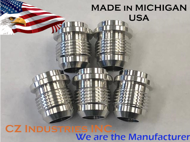 AN10, 10 AN, 10AN QTY:100 MALE BILLET 6061T6 ALUMINUM WELD ON - Foto 5