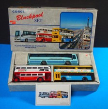 CORGI 97064 Blackpool Bus Set Plaxton Paramount-AEC Routemaster-Metrobus OVP
