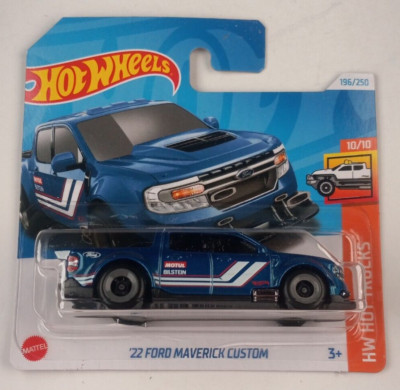 2024 Hot Wheels '22 Ford Maverick Custom Blue 196/250 Short Card