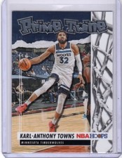 2021-22 Panini NBA Hoops Karl-Anthony Towns Prime Twine #9 Timberwolves