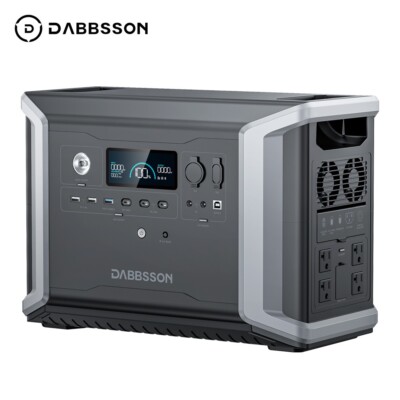 Dabbsson 2330Wh 2200W Power Station Portable LiFePO4 Battery Home Camping Backup