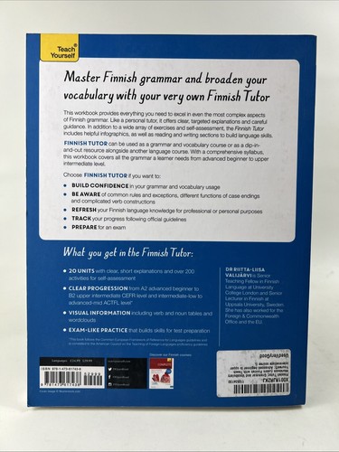 Finnish Tutor - Paperback NEW Valijarvi, Riit 12/12/2017 - Imagen 2 de 3
