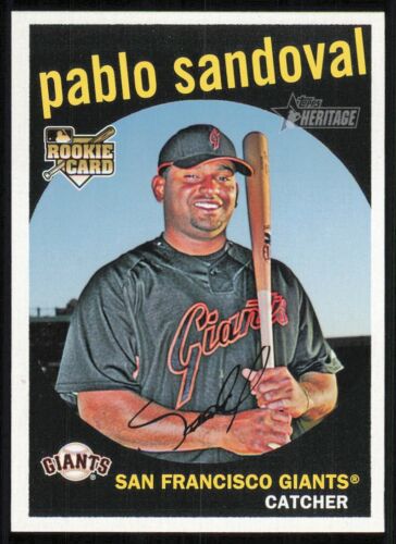 2008 Topps Heritage #656 Pablo Sandoval RC - Picture 1 of 2
