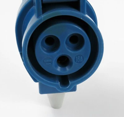 (AMPMECH) MENNEKES CONNECTOR 1566; ANGLED, 16A-3P-230V, IP44 - Image 1 of 4