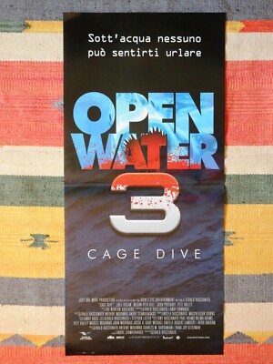 Locandina OPEN WATER 3 Poster Affiche Cage Dive HORROR Squalo Shark Jaws 2017