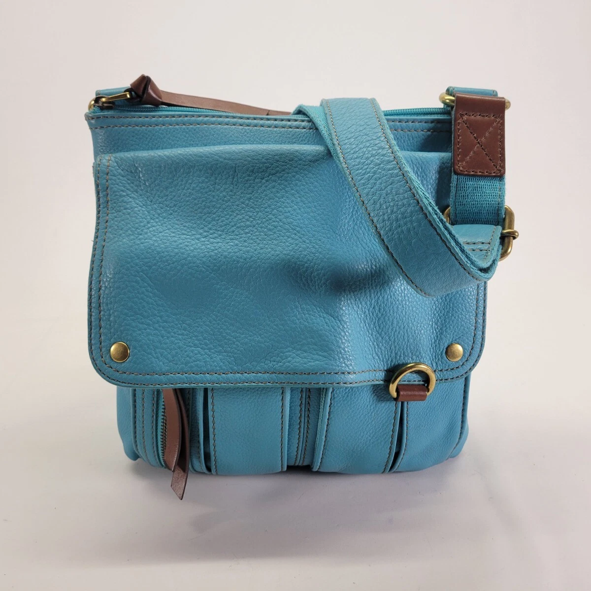 FOSSIL purse Logan RFID Logan Zip Blue Print | Buy bags, purses &  accessories online | modeherz