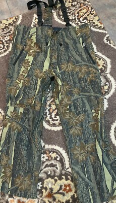 VINTAGE GANDER MOUNTAIN CLIMATE PERFORMANCE RAINWEAR OVERALL BIBS MADE USA M-XXL
