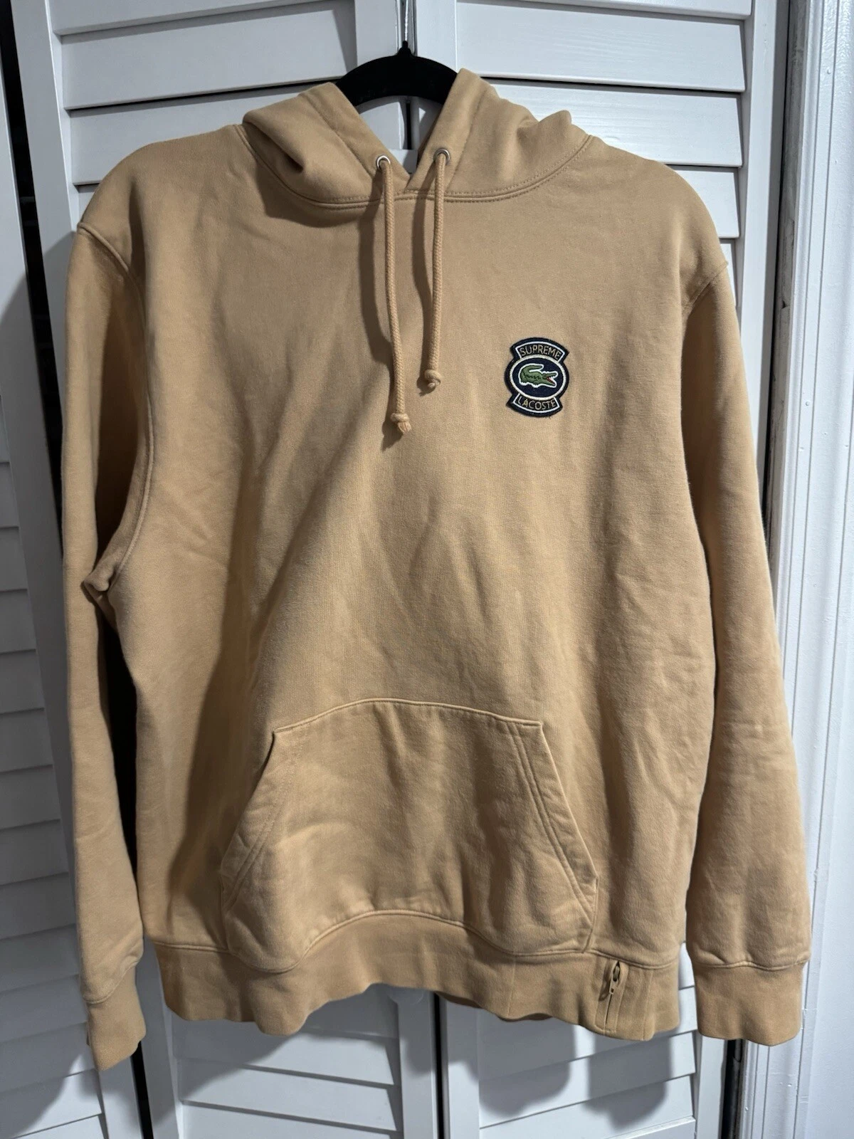 Sweat à capuche Supreme LACOSTE marron clair taille M