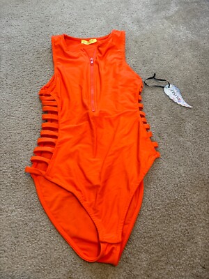 Womens C Est Toi in California Swim Stretch Bodycon Midi Cutout Sz S Zip NWT