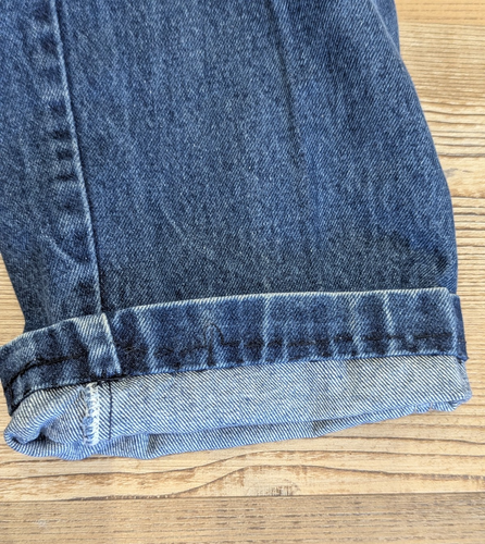 Vintage Wrangler Jeans Denim Blue Made in USA 36x31 Hemmed Tag Says 38 Long - Picture 8 of 11
