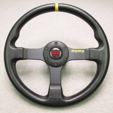 Momo Steering Wheel Ferrari Cavallino Racing Flat Spoke Carbon Pattern Very Rare