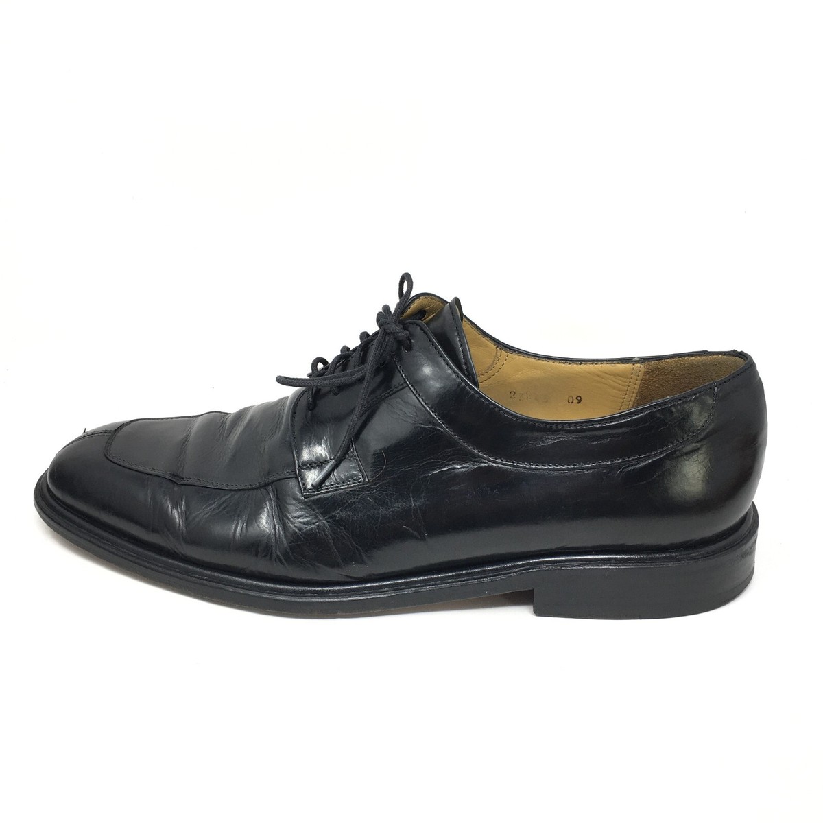 Mezlan Fiore Black Leather Split Toe Lace Up Dress Oxfords Shoes Men\'s 10 W Mezlan Mens Fiore Derby Dress Shoes Black | Mercari main image 3