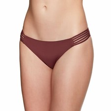 Seafolly Active Multi Rouleau Brazilian Womens Beachwear Bikini Bottoms - Plum