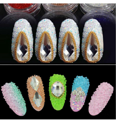 Impilati Con Strass, Per Unghie, Con Zirconi Colorati, Per Unghie, Per Unghie, Per Nail Art