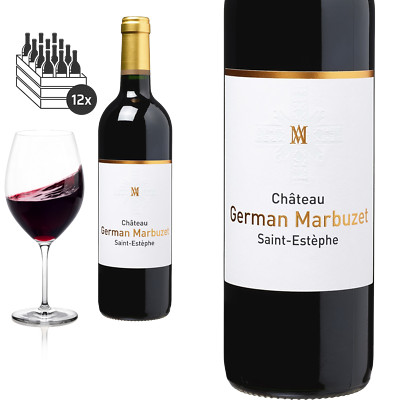 12er Karton 2016 Saint-Estèphe Chateau German Marbuzet - Rotwein