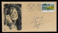 Janis Joplin Woodstock Featured on Limited Edition Collector's Envelope *OP422