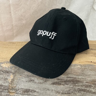 Gopuff Ball Cap Hat Black Adjustable Baseball Delivery