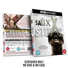 Custom Saw X 4K Ultra Slipcover Sleeve No Disc Blu-ray Case Slip Cover
