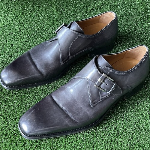 Magnanni Single Monk Strap Mens Shoes 