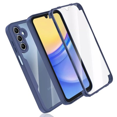 For Samsung Galaxy A54 Full Rugged Phone Case Screen Protect (Blue)