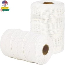 Cotton Butcher Twine String White 600 Feet 2mm Twine for Cooking Craft Food Safe