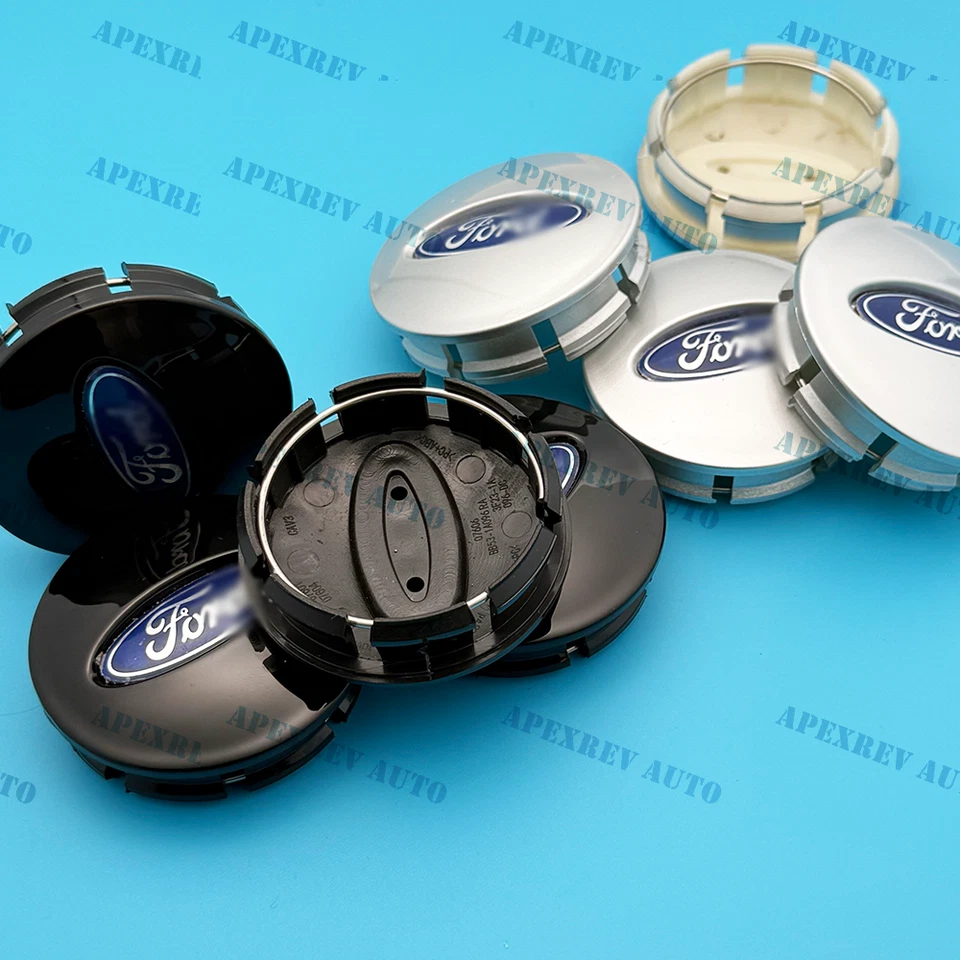 SET OF 4 SILVER/BLACK  Wheel Rim Center Hub Caps - Fits for Explor-er E-scape - Image 4 of 4