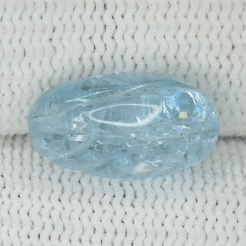 Hermosa aguamarina natural "azul cielo" tallada de lujo de 6,58 quilates de la India...!!!! - Imagen 2 de 2