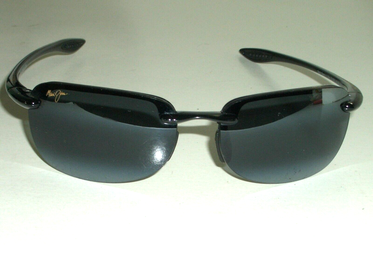 黒サンゴ枠１４Kカフス　３５年前の製品のためMAUI DIVERSの刻印なし MAUI JIM MJ-408-10 56[]15-130 BK SANDY BEACH MIRROR POLARIZED