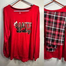 secret treasures womens pajamas sleep wear shirt & pants size 2X XXL 18W-20W