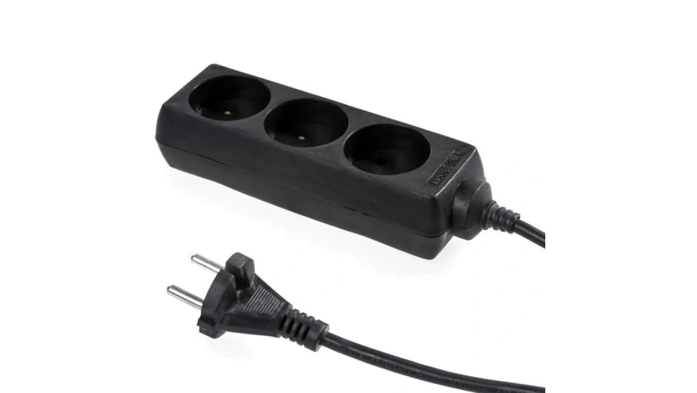 Electric Extension Cord Power Strip for 3 Outlets W-98175