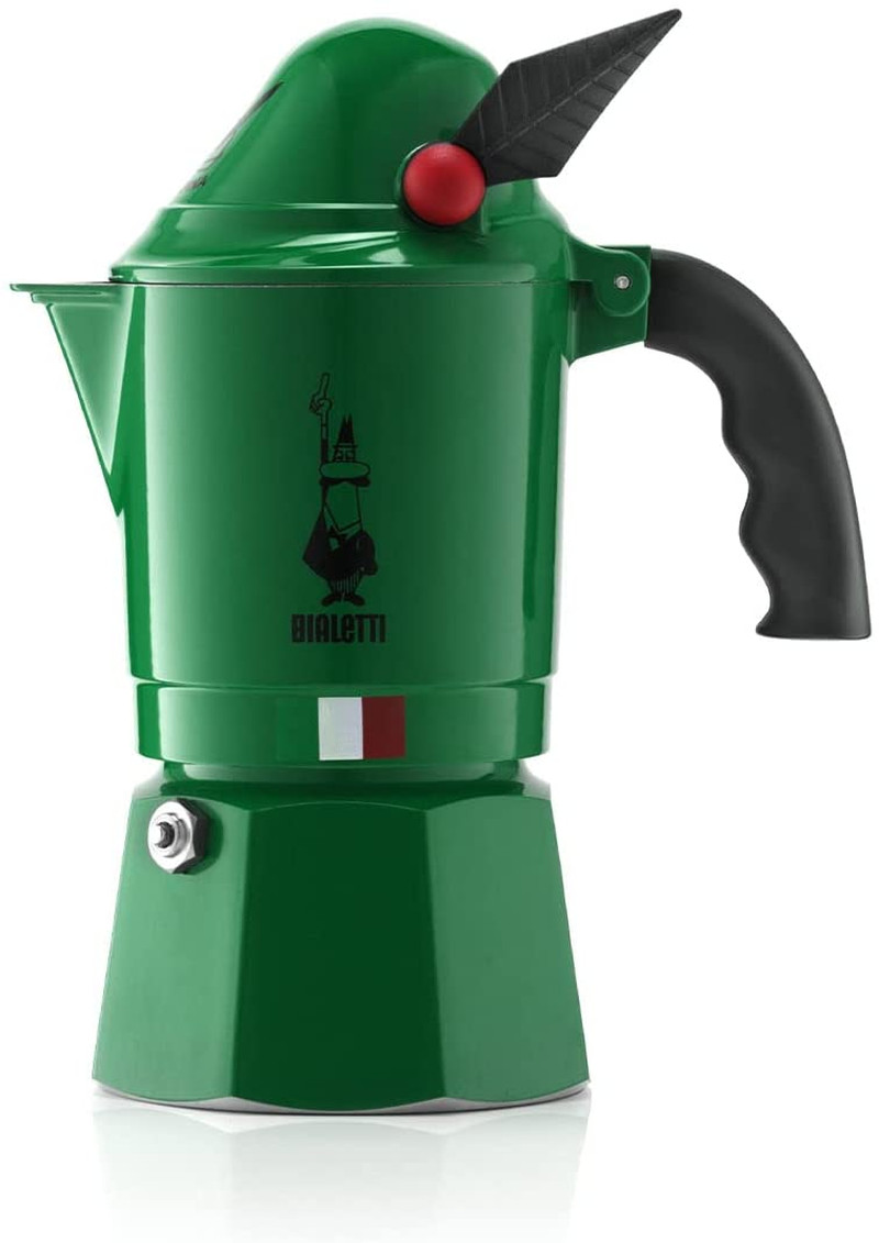 Acquista Moka Alpina Bialetti 3 Tazze - Caffettiera Originale Verde