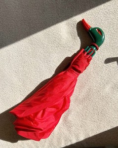 Vintage Style Umbrella Duck Mallard Head Red Classic READ
