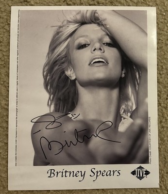 Britney Spears Signed autographed 2002 Jive Records Promo Press