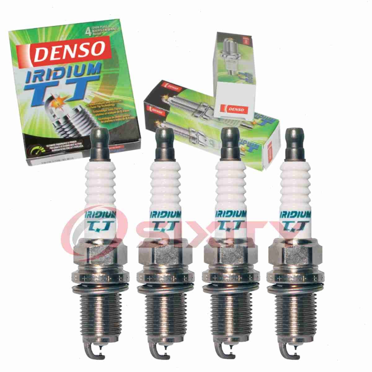 4 pc Denso Iridium TT Spark Plugs for 2000-2004 Volvo S40 1.9L L4 Ignition ts