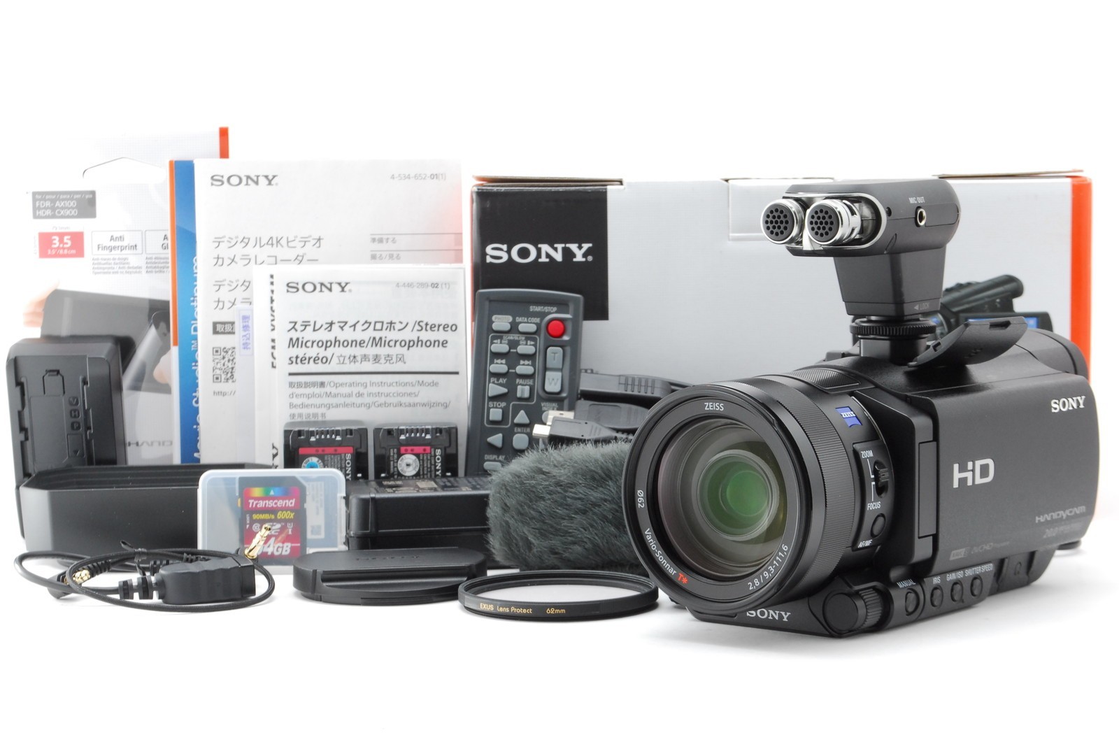[TOP MINT in Box]Sony HDR-CX900 HD Handycam Camcorder 64GB card From JAPAN TOKYO